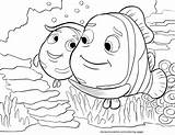 Nemo Coloring Finding Pages sketch template