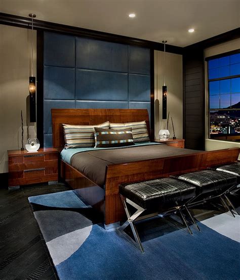 stylish  contemporary masculine bedroom ideas