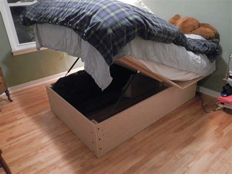 storage bed frame   built    mattress