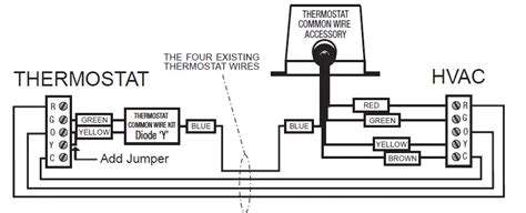 emerson thermostat common wire kit sa instruction manual