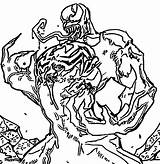 Venom Coloringhome Carnage Stampare Colorir Template sketch template