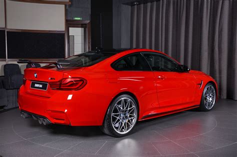 Ferrari Red Bmw M4 Oozing Sex Appeal With M Performance Goodies