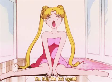 i feel so fat sailor moon find and share on giphy