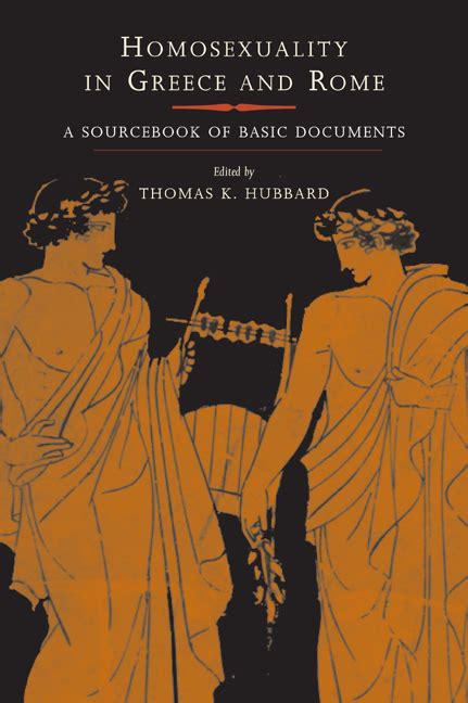 homosexuality in greece and rome by thomas k hubbard paperback