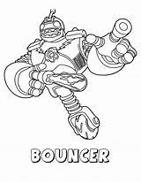 Bouncer Skylander Skylanders Ludinet Colorier Hmcoloringpages sketch template