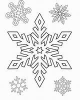 Coloring Winter Pages Snowflake Small Kids Color Printable Nature Snowflakes Print Schnee Christmas Colouring Preschool Fun Sterne Books Template Choose sketch template