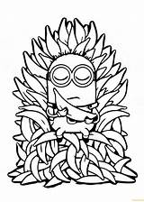 Minions Minion Coloring Pages Banana Kids Bananas Color Tree Many Children Online Printable Sheets Halloween Fruit Pretty Few Details Cartoon sketch template