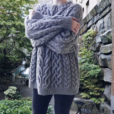 amazing oversize knitted sweater cable knit sweater cozy
