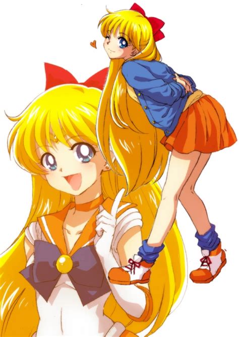 aino minako and sailor venus bishoujo senshi sailor moon drawn by