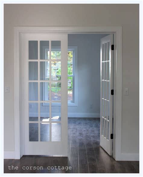 corson cottage  renovation interior french doors