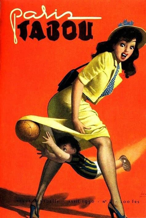 apr 1950 paris tabou french vintage magazine cover vintage