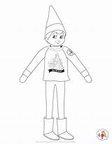 Coloring Pages Elf Shelf Christmas Kids Holiday Printables Choose Board sketch template