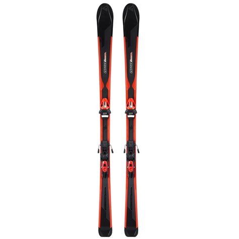 ski de piste homme avec fixation boost  archtec rouge  noir wedze decathlon