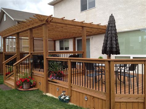pin  summer bendle  garden patio deck designs decks backyard