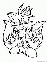 Tails Prower Colorkid sketch template