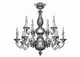 Chandelier Drawing Victorian Illustration Antique Stevennoble Sketch Candle Line Chandeliers Drawings Illustrations Size Silver G2 Paintingvalley Th Google sketch template