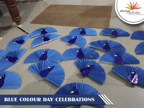 blue colour day celebrations ameya world school