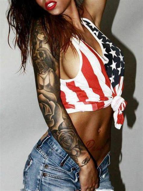 Girls Who Have Sleeve Tattoos Beauty Of Girl Sleeve