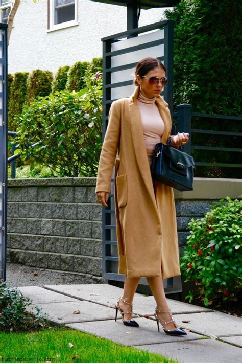 style watch how fashion bloggers style and wear camel coat fab