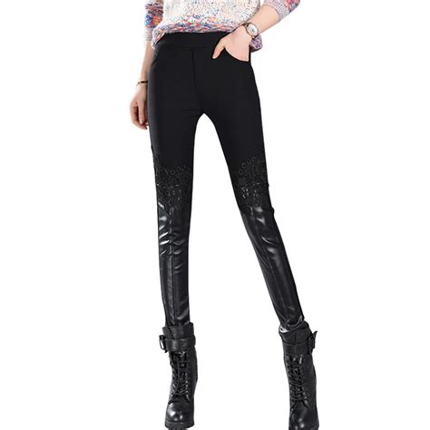 popular leather pants woman buy cheap leather pants woman lots from