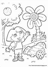 Pages Coloring Yahoo Dora Getcolorings sketch template