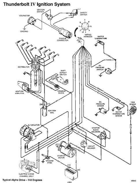 alternator  motor wiring diagram   mercruiser starter wiring diagram alternator wiring