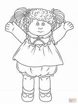 Cabbage Patch Coloring Doll Pages Kids Colouring Clipart Printable Cabage Dolls Color Print Drawing Rag Logo sketch template