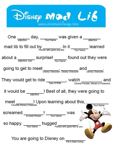 awesome disney mad libs kitty baby love
