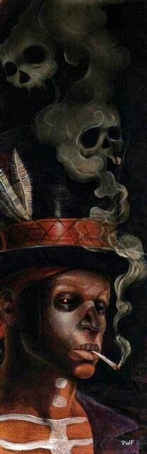 Intake Of Thoughts Of Smoke Baron Samedi Voodoo Art