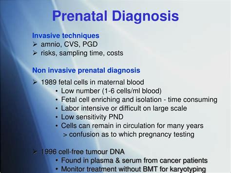 ppt non invasive prenatal sex determination and single gene disorder