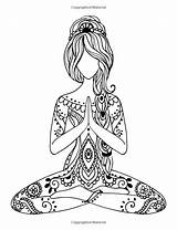 Coloring Yoga Inner Adult Hindu Colouring Amazon Pages Books Beautiful Meditation sketch template