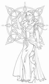 Solstice Fairy Litha sketch template