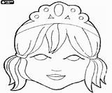 Tiara Prinzessin Maske Mascara Maska Kolorowanki Ausdrucken Malvorlagen Kindermasken Maski Księżniczką Princesa Kolorowanka Colorare Principessa Maschera sketch template