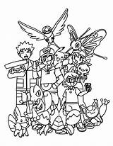 Pokemon Coloring Pages Advanced Trainers Printable Teen sketch template