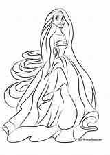 Rapunzel Principesse Tella Princesas Páginas Lusso Fadas sketch template