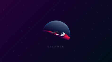 starman minimalistic vector  wallpaper hd minimalist