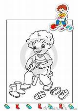 Cobbler Coloring Works Book Photography Stock Colored Sketch Example Illustration Children Digital Color sketch template