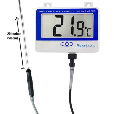 fisherbrand traceable extra extra long probe waterproof thermometer extra extra fisher scientific