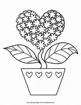 Coloring Heart Pages Flowers Flower Printable Shaped Valentines Valentine Sheets Color Kids Primarygames Mandala Printables Popular Adult Choose Board sketch template