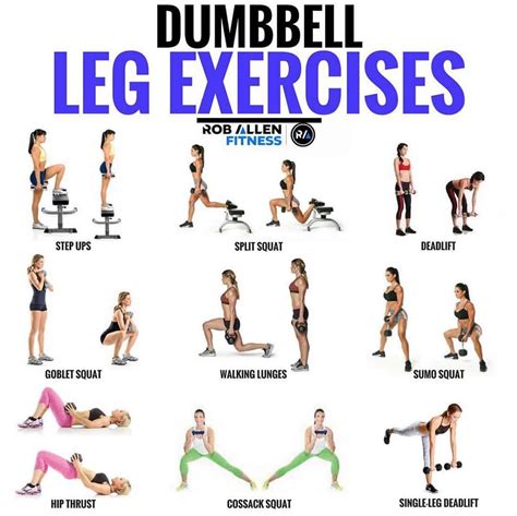 rob allen  instagram dumbbell leg exercises follow