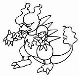 Pokemon Magmar Coloring Pages Pokémon Drawings sketch template