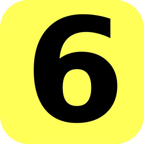 yellow numbers  clip art