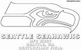 Coloring Pages Nfl Logos Colorings Print Seattleseahawks sketch template