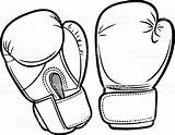 Gloves Boxing Coloring Pages Divergent Drawing Getcolorings Mma Glove Reliable Printable Color Box Print Clipartmag sketch template