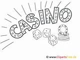 Coloring Casino Zum Template Ausmalen Bilder sketch template