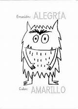 Monstruo Emociones Alegria Monstruos Emocion sketch template