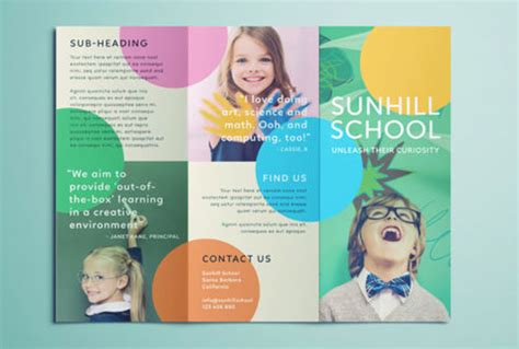 bifold tri fold brochure template designs