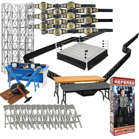 super deluxe wrestling action figure ring accessories special deal