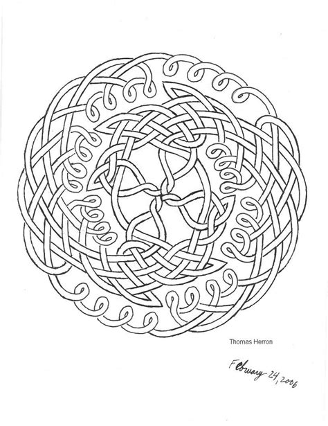 advanced coloring pages  adults celtic cross stitch celtic knot
