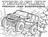 Coloring Pages Jeep Teraflex Elegant Chelas Cartoon Car sketch template